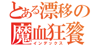 とある漂移の魔血狂餮（インデックス）