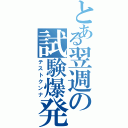 とある翌週の試験爆発（テストクンナ）