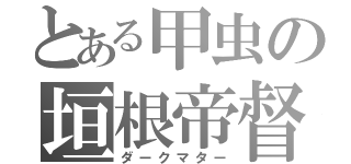 とある甲虫の垣根帝督（ダークマター）