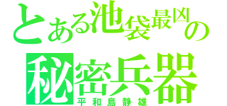 とある池袋最凶の秘密兵器（平和島静雄）