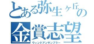 とある弥生ヶ丘の金賞志望者（ウィンドアンサンブラー）