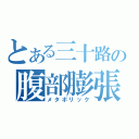 とある三十路の腹部膨張（メタボリック）