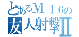 とあるＭ１６の友人射撃Ⅱ（）