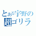 とある宇野の超ゴリラ（）