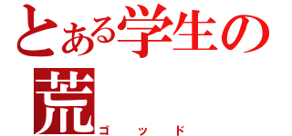 とある学生の荒（ゴッド）