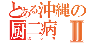 とある沖縄の厨二病Ⅱ（ぼっち）