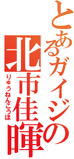 とあるガイジの北市佳暉（りゅうねんこうほ）