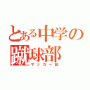 とある中学の蹴球部（サッカー部）