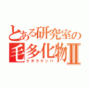 とある研究室の毛多化物Ⅱ（ケダラケッパ）