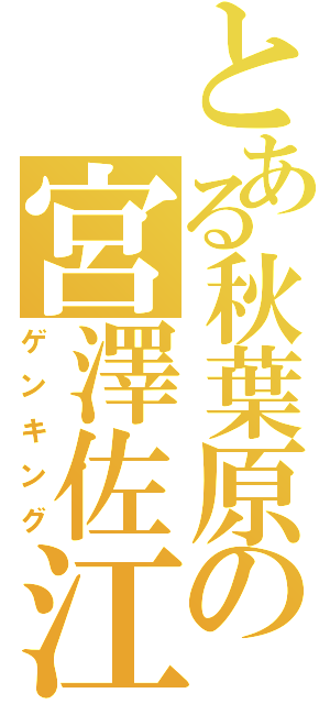 とある秋葉原の宮澤佐江（ゲンキング）