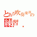 とある吹奏楽部の練習（青春）