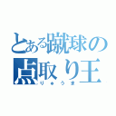 とある蹴球の点取り王（りゅうま）