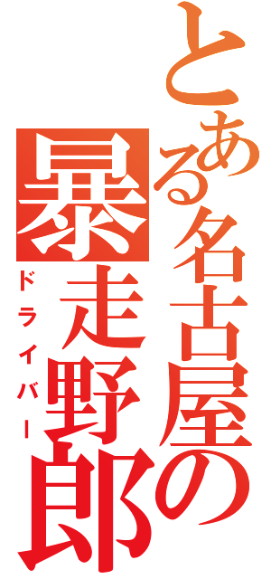 とある名古屋の暴走野郎Ⅱ（ドライバー）