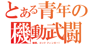 とある青年の機動武闘伝（爆熱、ゴッドフィンガー！）