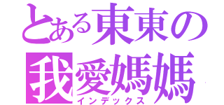 とある東東の我愛媽媽（インデックス）