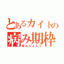 とあるカイトの病み期枠（疲れたよもう）