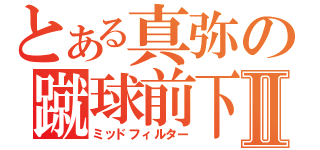 とある真弥の蹴球前下Ⅱ（ミッドフィルター）