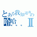 とある我知道我很帥の哈哈Ⅱ（哈哈哈）