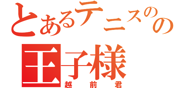 とあるテニスのの王子様（越前君）