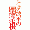 とある波平の最終毛根（ラストヘアー）