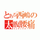 とある西嶋の太腹腰痛（インデックス）