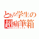 とある学生の超痛筆箱（インデックス）