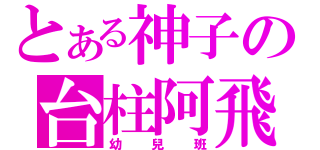 とある神子の台柱阿飛（幼兒班）