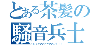 とある茶髪の騒音兵士（ジャアアアアアアアン！！！）