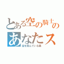 とある空の騎士のあなたスカイでブレーク（空を飛んでいる黒）