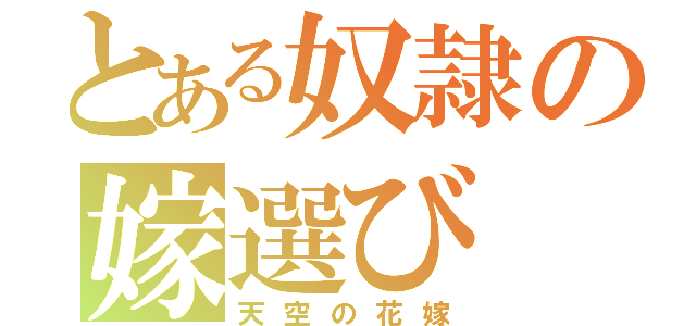 とある奴隷の嫁選び（天空の花嫁）