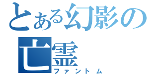 とある幻影の亡霊（ファントム）