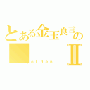 とある金玉良言のⅡ（ｇｏｌｄｅｎ）