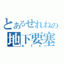 とあるせれねの地下要塞（おうち）