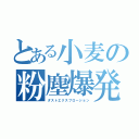 とある小麦の粉塵爆発（ダストエクスプロージョン）