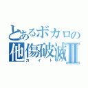 とあるボカロの他傷破滅Ⅱ（カイト）