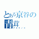 とある京谷の青茸（アオキノコ）