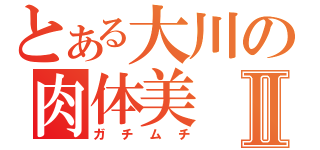 とある大川の肉体美Ⅱ（ガチムチ）