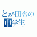 とある田舎の中学生（カミ）