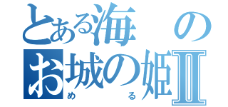 とある海のお城の姫Ⅱ（める）