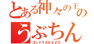 とある神々の王のうぶちん（ゴッドＴＡＫＥＺＯ）