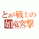 とある戦士の如竜突撃（ドラゴンテイル）