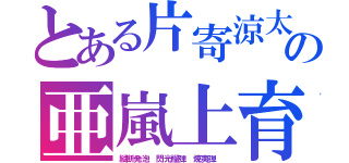 とある片寄涼太の亜嵐上育（縦断発泡　閃光榴弾　焼夷弾　）