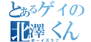 とあるゲイの北澤くん（ボーイズラブ）