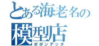 とある海老名の模型店（ポポンデッタ）