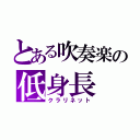 とある吹奏楽の低身長（クラリネット）