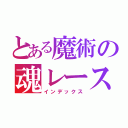 とある魔術の魂レース（インデックス）