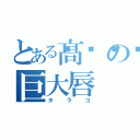 とある髙𣘺の巨大唇（タラコ）