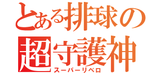 とある排球の超守護神（スーパーリベロ）