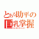 とある助平の巨乳掌握（おっぱいわっしょい）