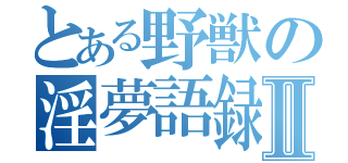 とある野獣の淫夢語録Ⅱ（）